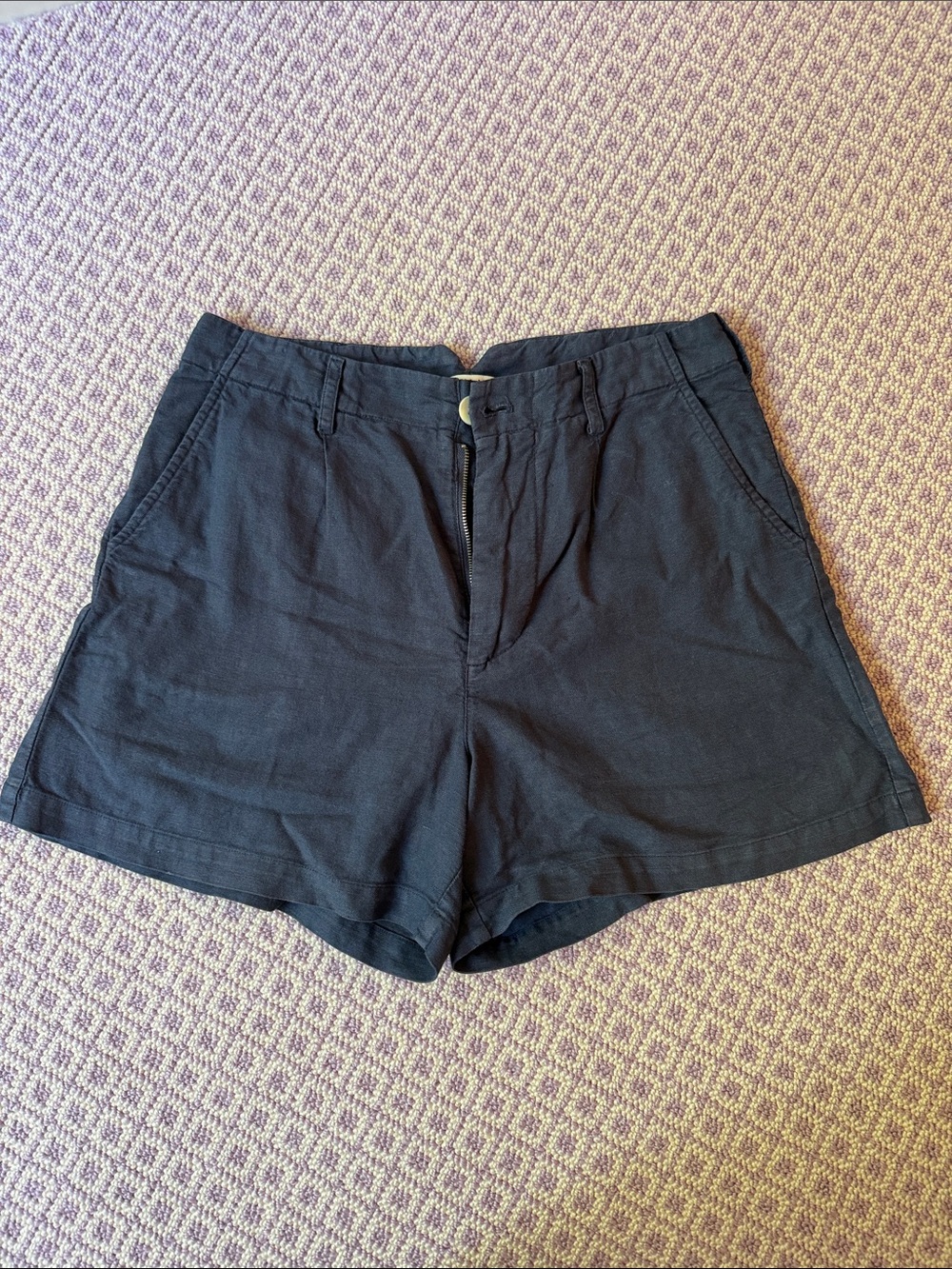 Alex Mill Black Mid-Rise Cotton Shorts